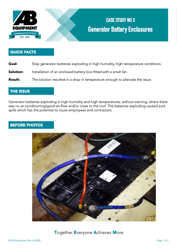 Generator Battery Enclosures