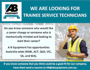Trainee Service Technicians Wanted